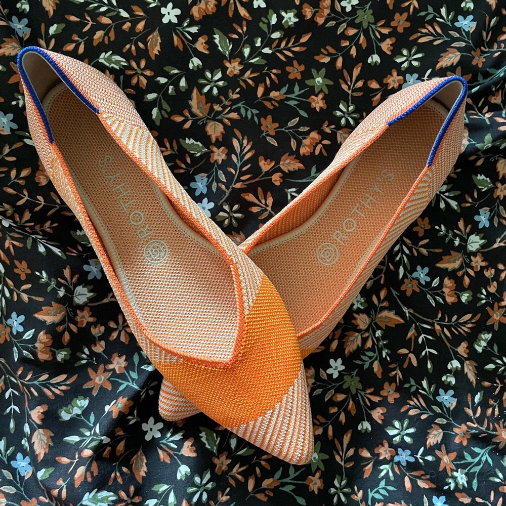 Rothy’s Tangerine Stripe Point